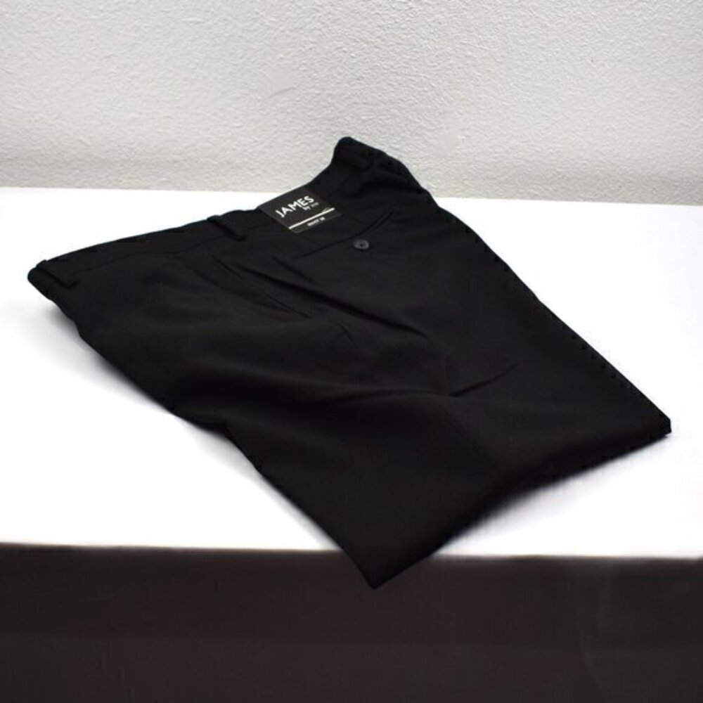 James by ico Mens Modern Fit pants Size 38x36 Color Black‎ New with Tags